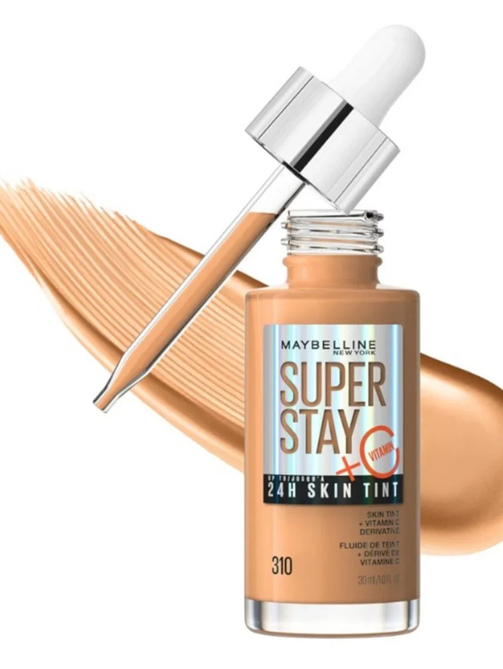 Maybelline Super Stay 24HR Skin Tint Foundation Serum with Vitamin C, 310